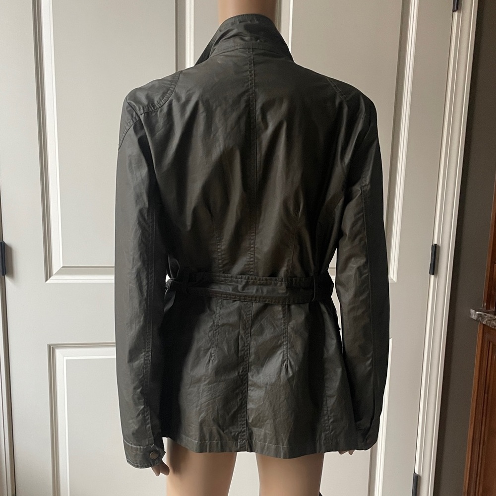 Michael Kors Olive Green Military Belstaff Style Jacket - size M - Picture 2 of 16